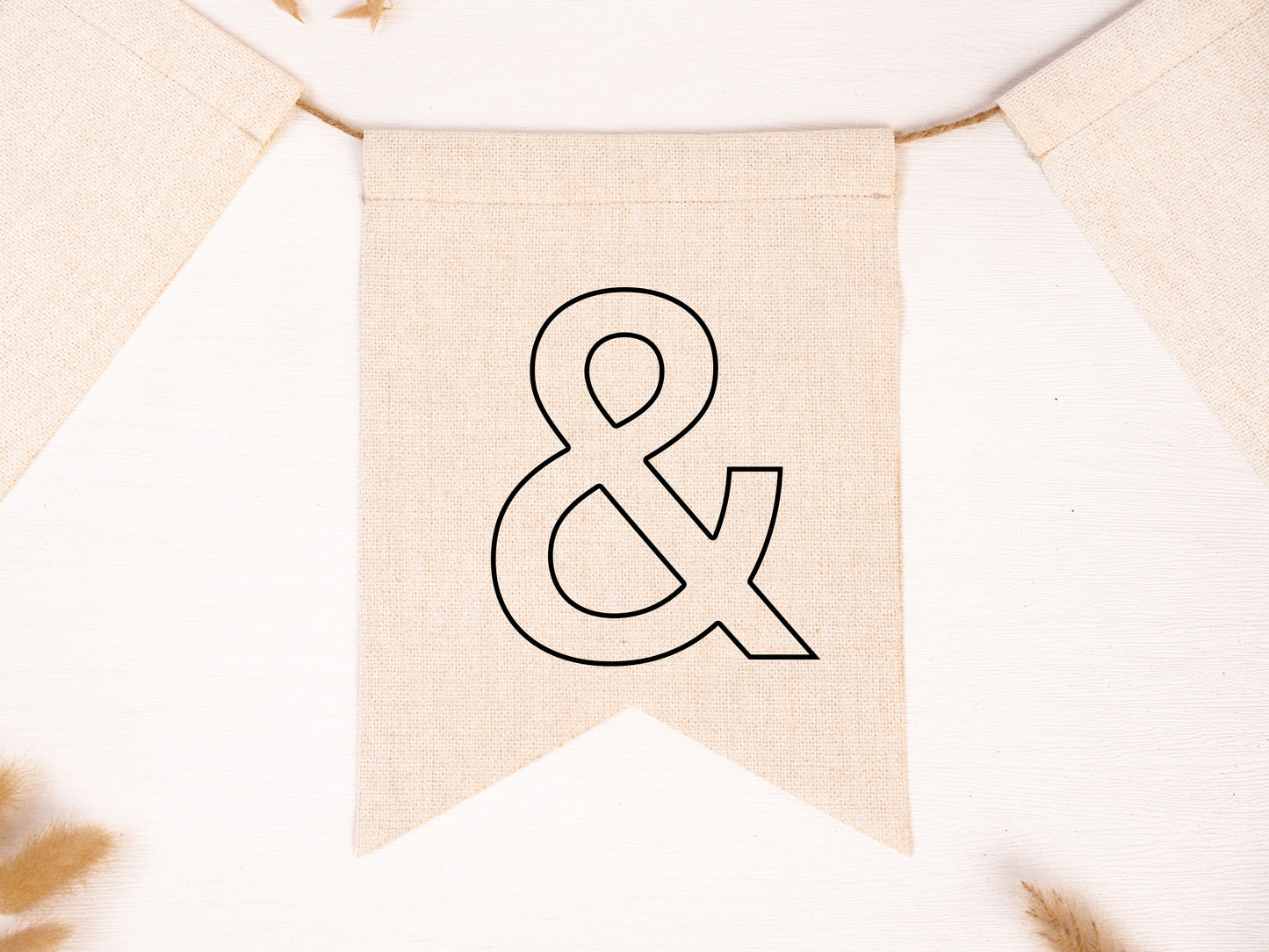 Wimpel zum Ausmalen *BUCHSTABE