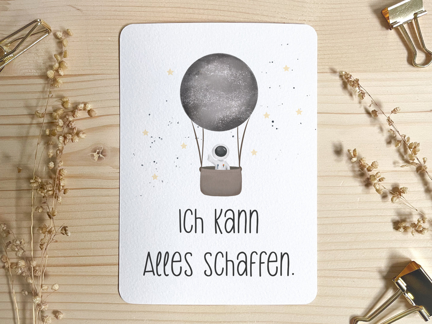 Emaille Tasse personalisiert - Astronaut