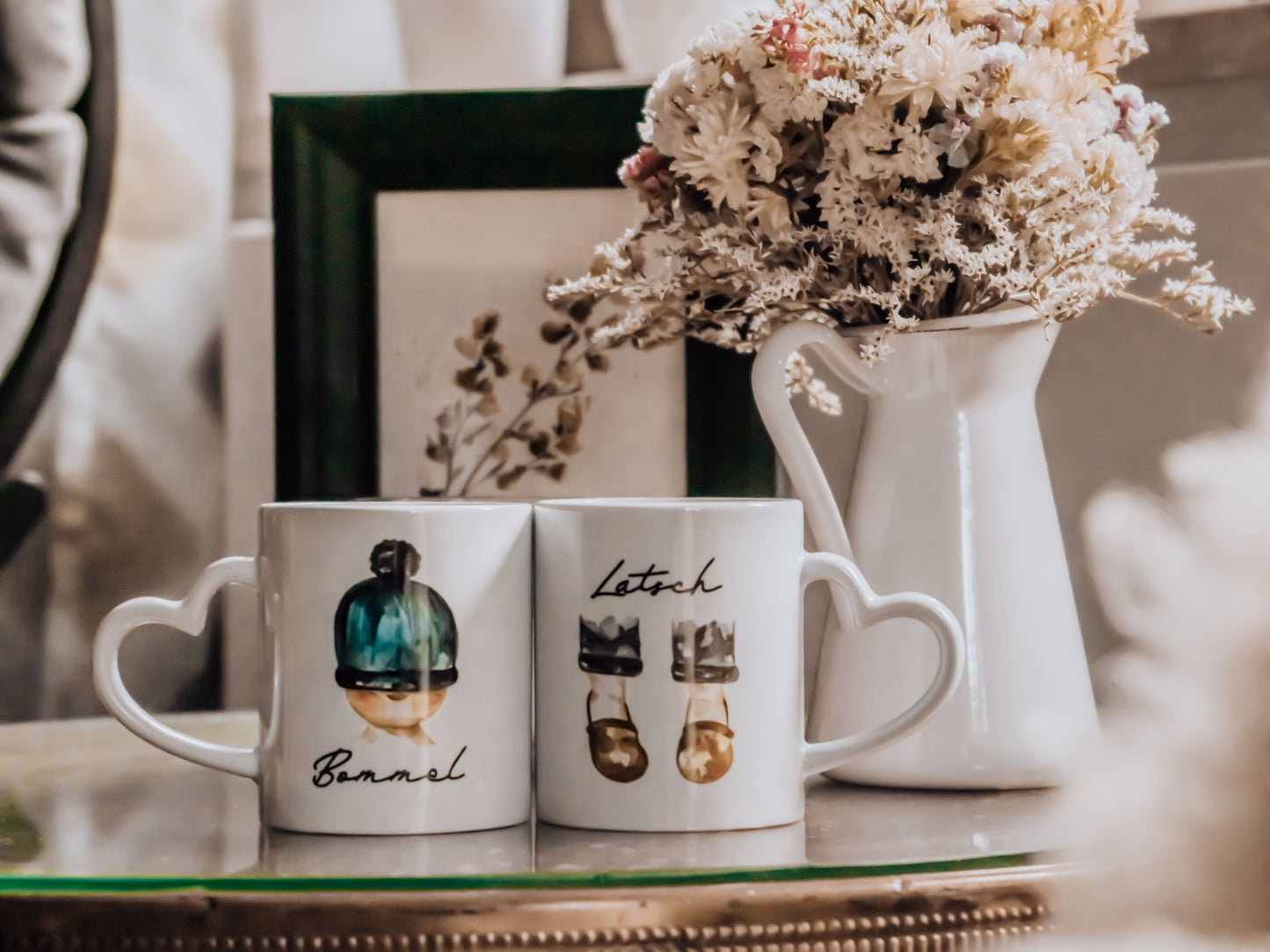 Keramik Tassen Set personalisiert "Latsch & Bommel"