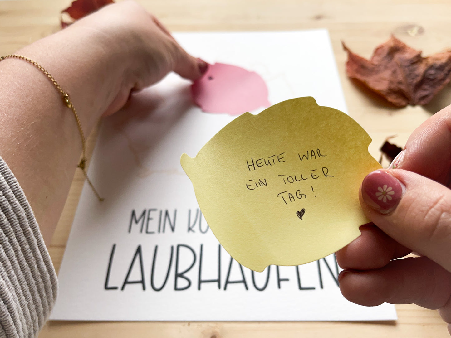 Poster Laubhaufen "Mein kleiner Igel"