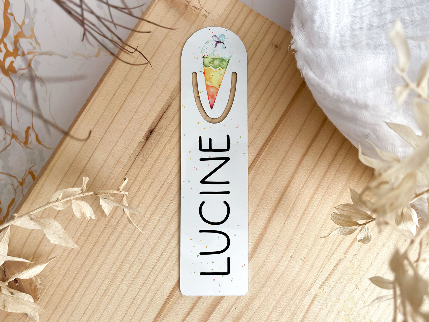 Lesezeichen personalisiert - Einschulung