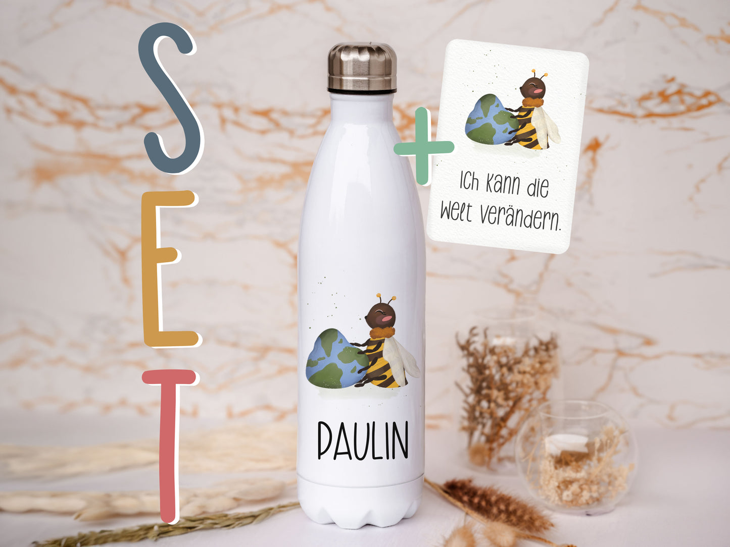 Thermoflasche personalisiert - Biene