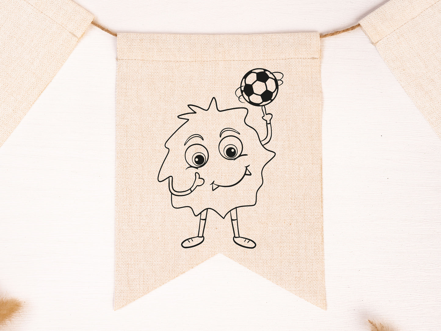 Wimpel zum Ausmalen *Monster