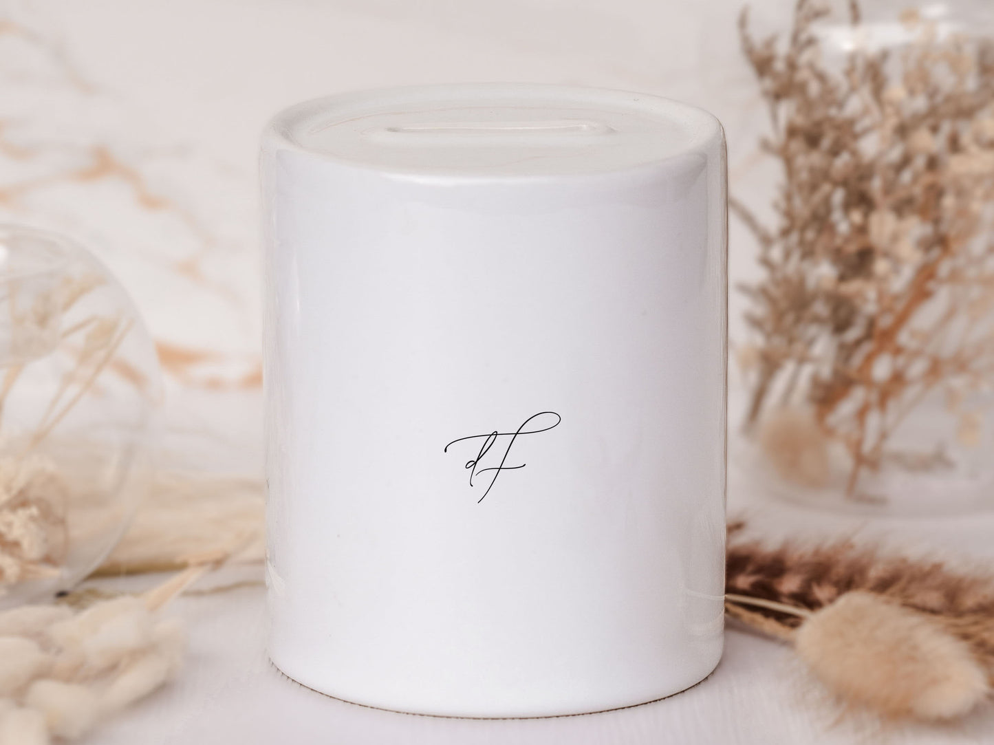 Spardose personalisiert - Kirschblüten