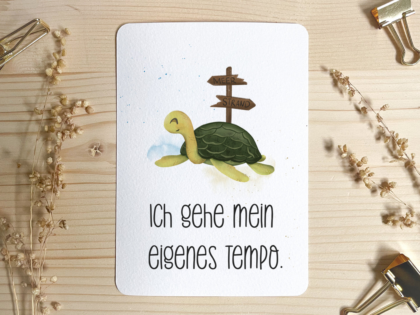 Emaille Tasse personalisiert - Schildkröte