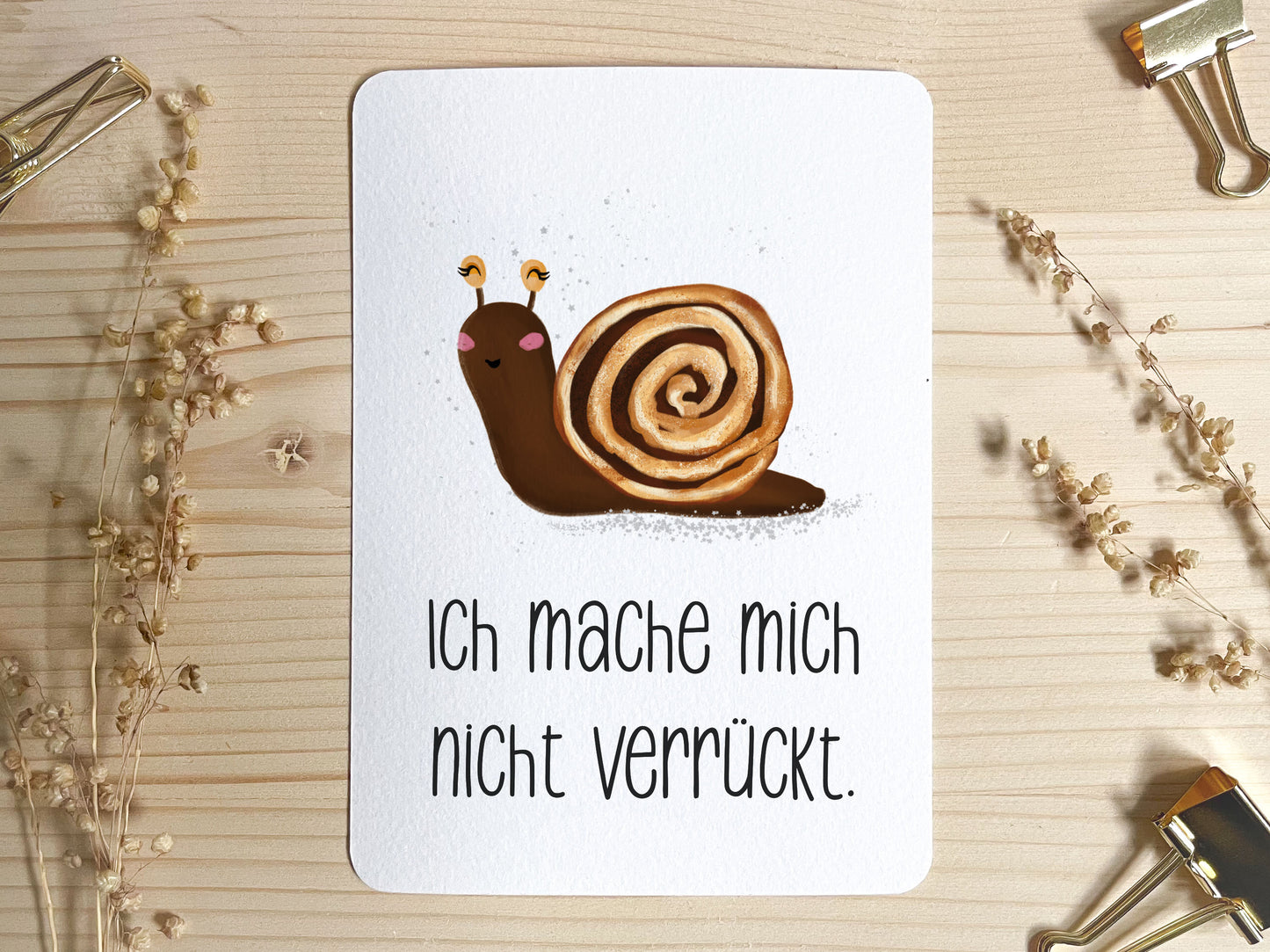Emaille Tasse personalisiert - Schnecke