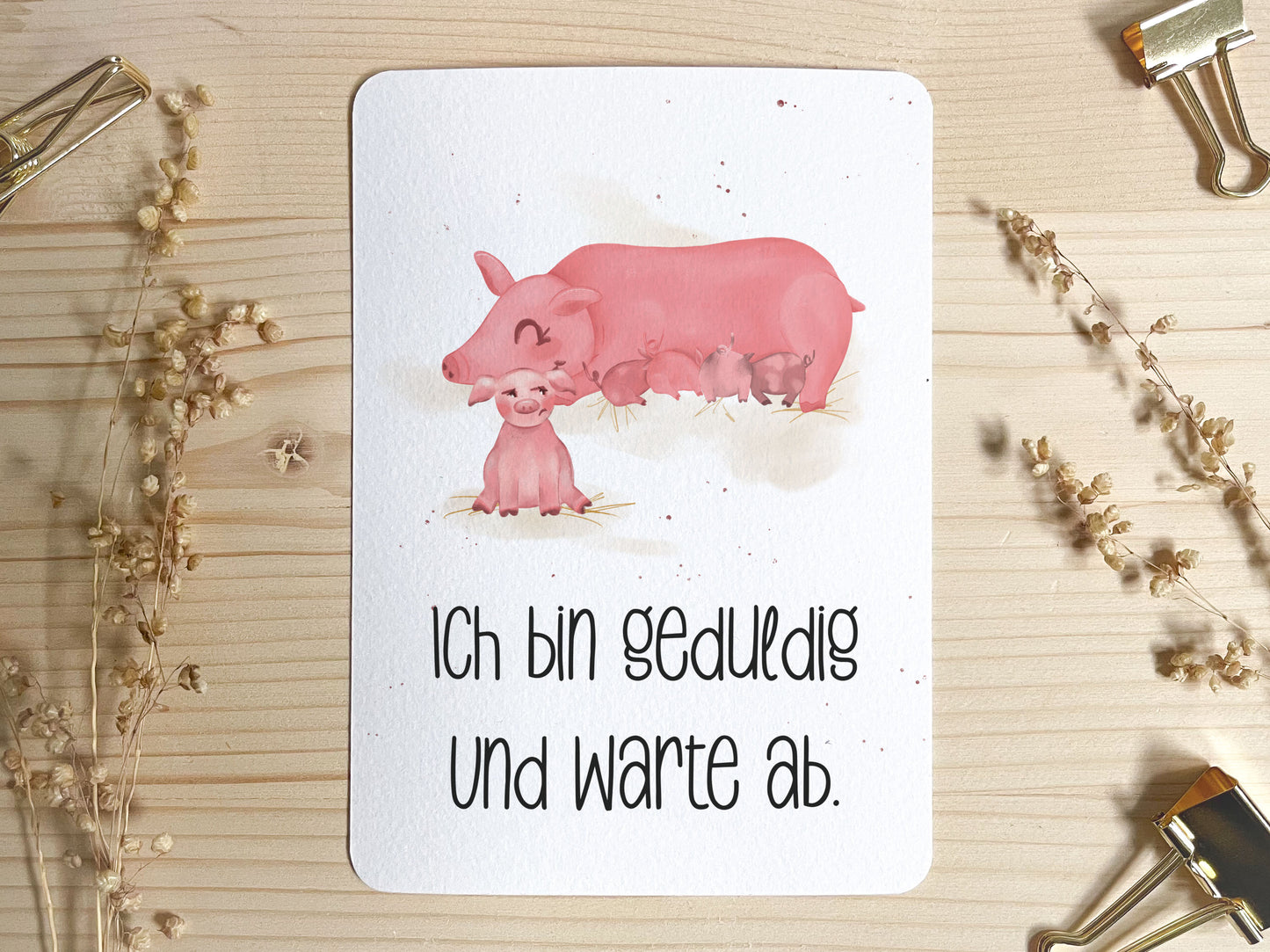 Trinkflasche personalisiert - Schweinchen
