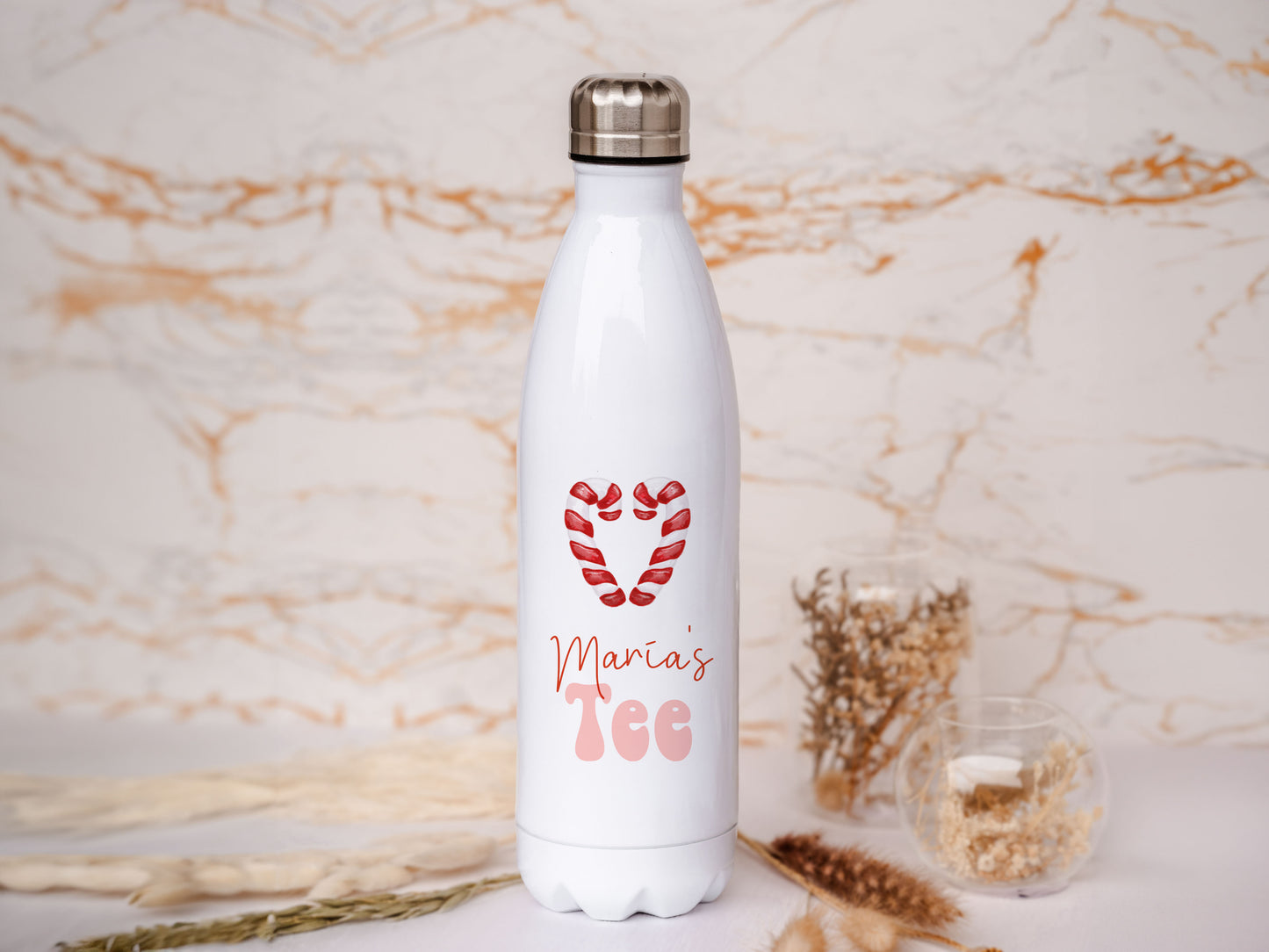 Thermoflasche personalisiert - Zuckerstange