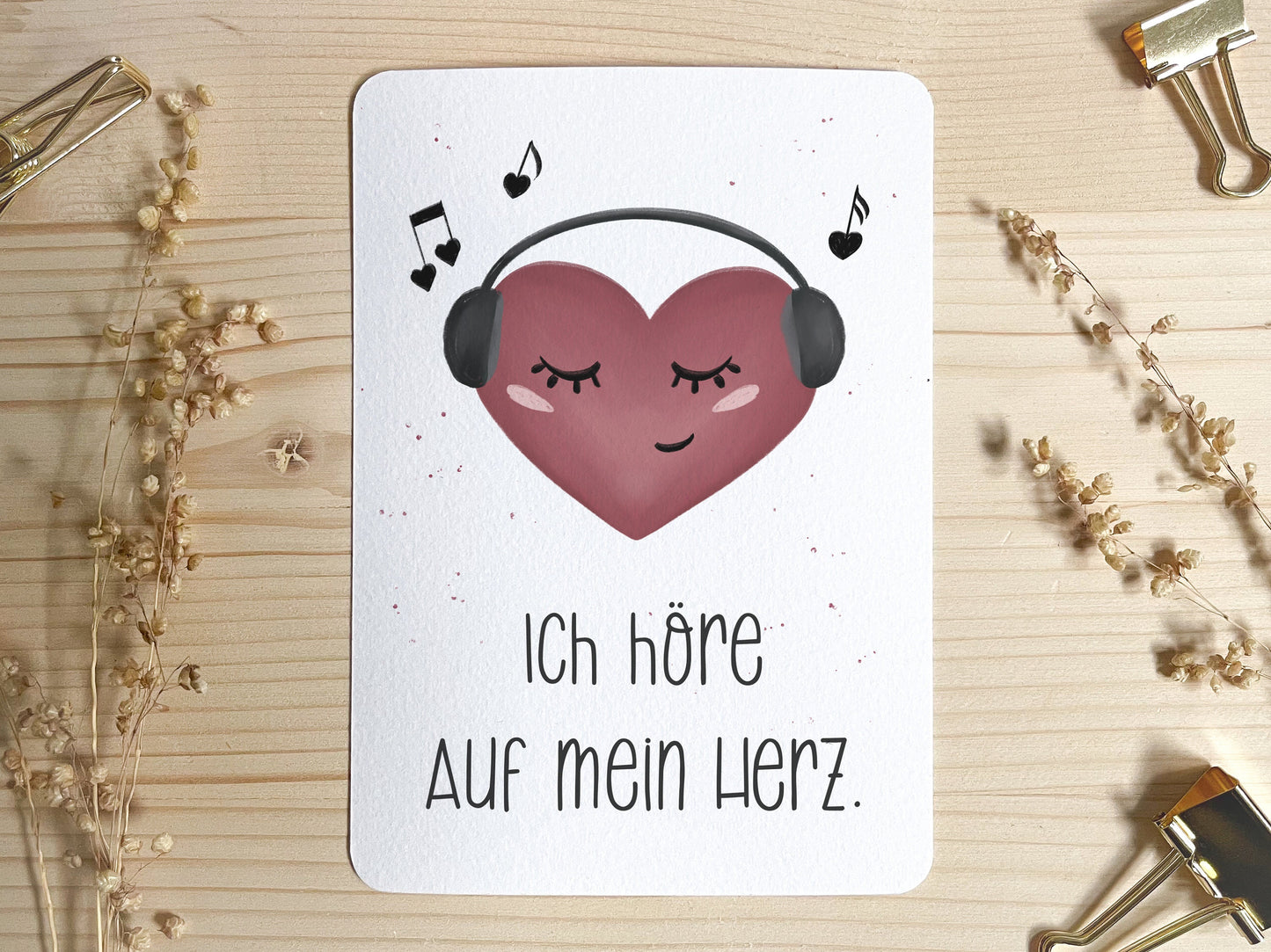 Affirmationskarte für Kinder - Herz