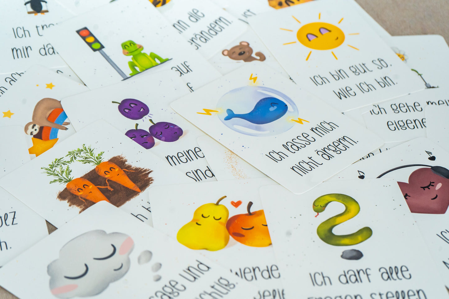 Affirmationskarte für Kinder - Pinguin