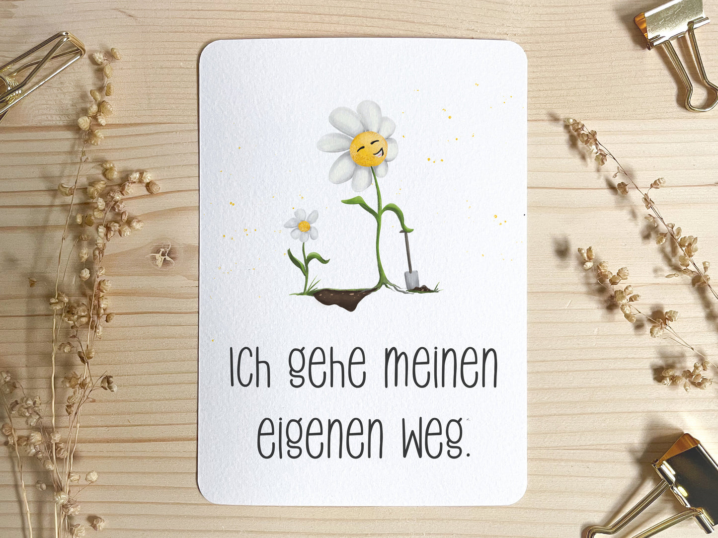 Trinkflasche personalisiert - Blume