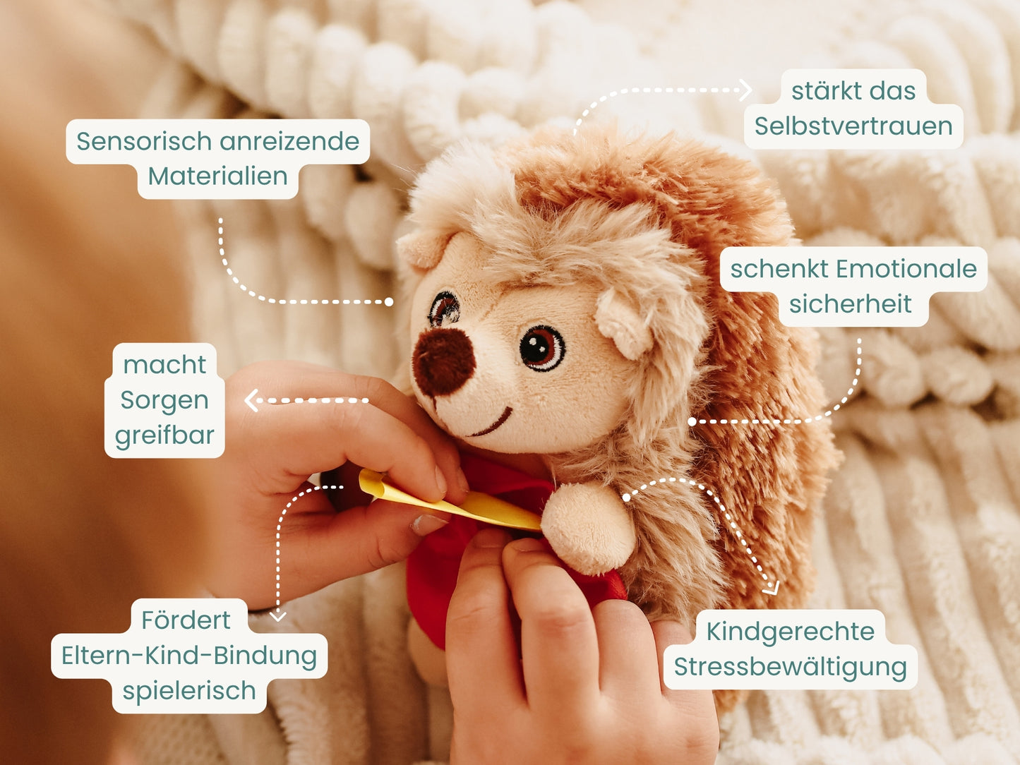 BESTSELLER BUNDLE . Sorgenfresser-Igel-Set + 31 Mutmachkarten "Schatzkiste"