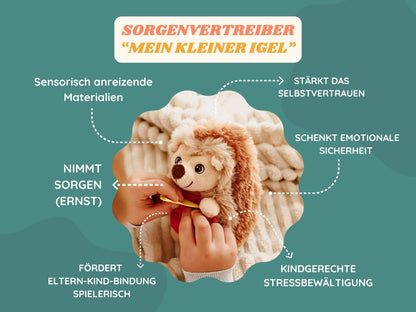 Affirmations-Set "Mein kleiner Igel" - Sorgenvertreiber