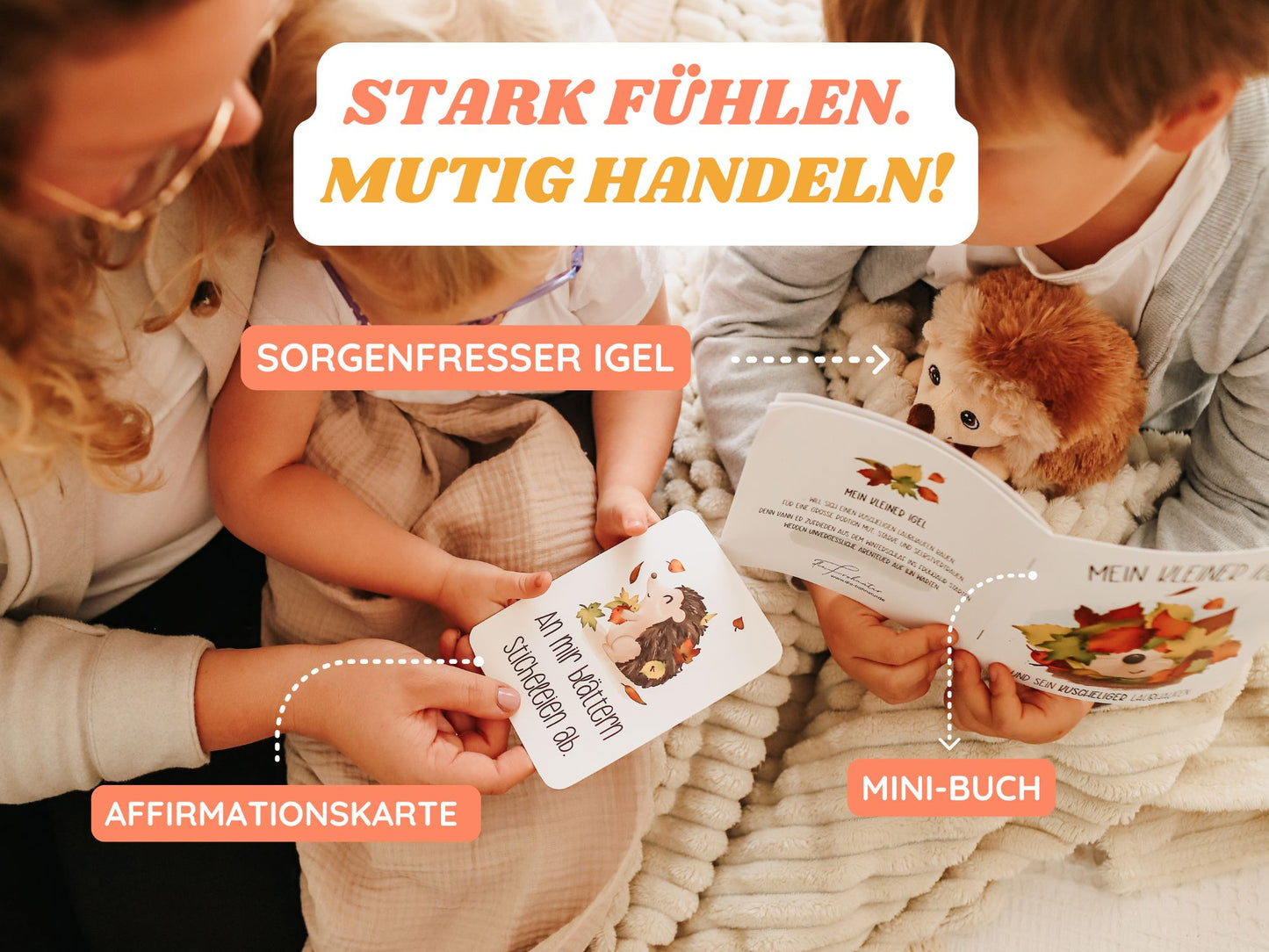 Affirmations-Set "Mein kleiner Igel" - Sorgenvertreiber