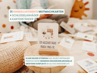 BESTSELLER BUNDLE . Sorgenfresser-Igel-Set + 31 Mutmachkarten "Schatzkiste"