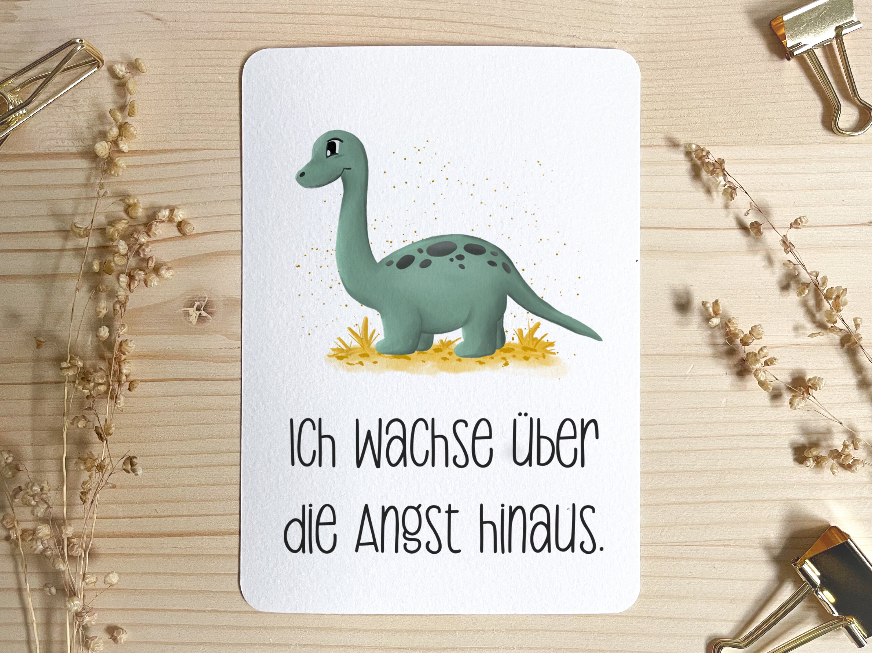 Emaille Tasse personalisiert - Dino