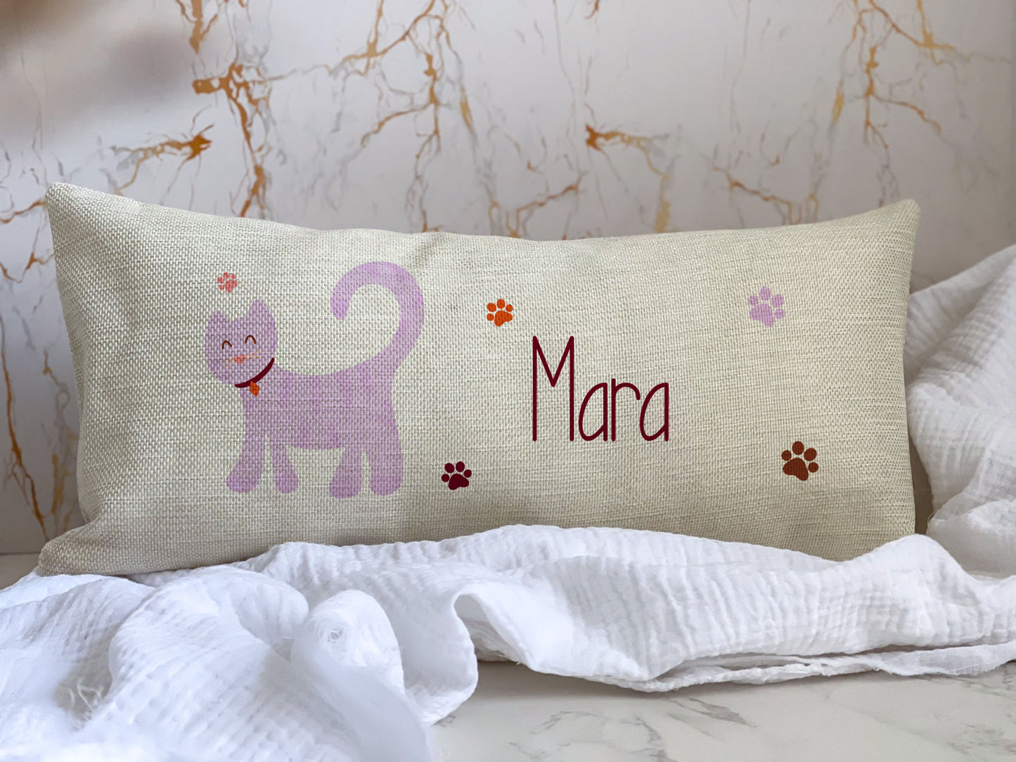 Kissenhülle - personalisiert Katze