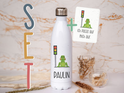 Thermoflasche personalisiert - Frosch