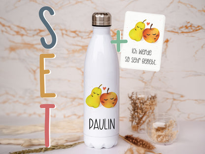 Thermoflasche personalisiert - Früchte