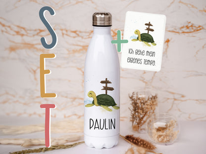 Thermoflasche personalisiert - Schildkröte