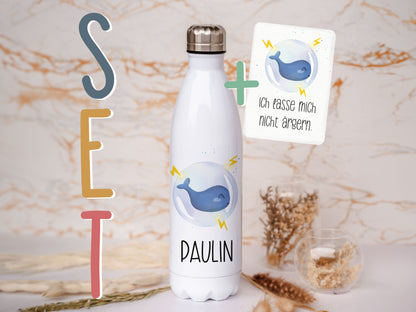 Thermoflasche personalisiert - Wal
