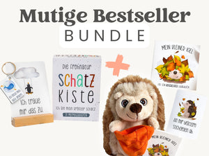 BESTSELLER BUNDLE . Igel-Set & 31 Mutmachkarten "Schatzkiste"