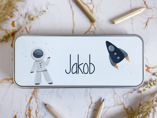 Stiftedose - personalisiert Rakete