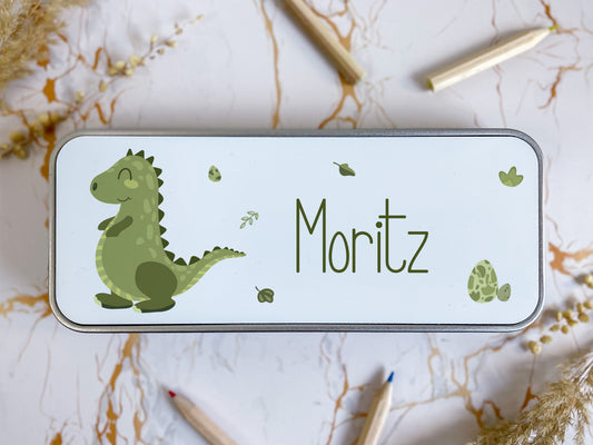 Stiftedose - personalisiert Dino