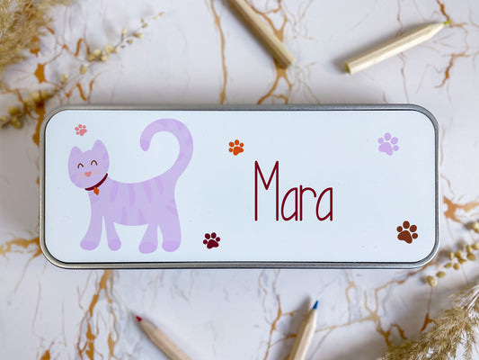 Stiftedose - personalisiert Katze