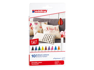 EDDING Textilstifte - BASIC 10er-Set