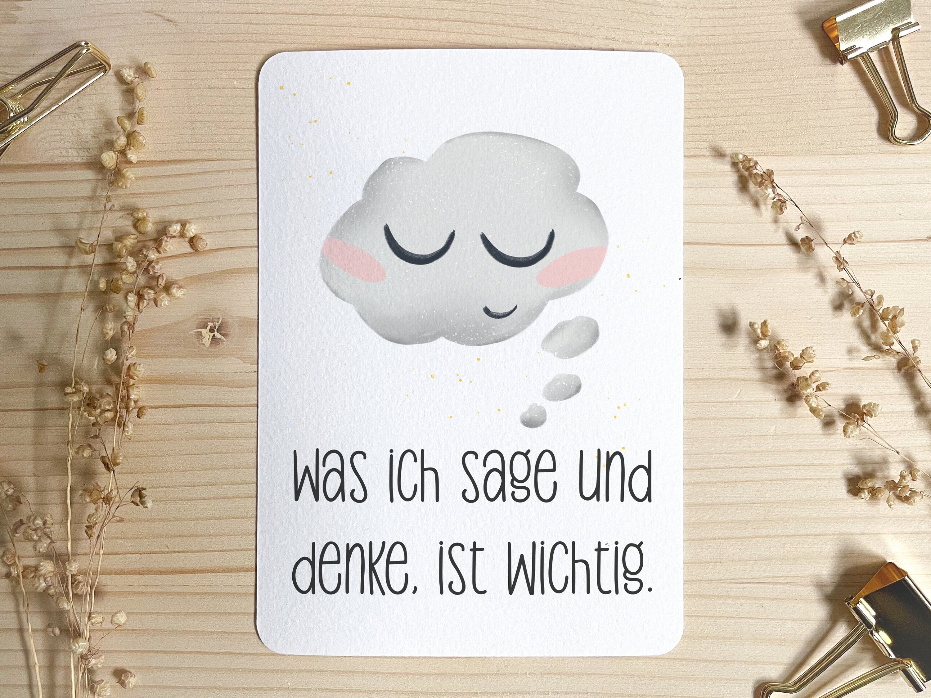 Trinkflasche personalisiert - Wolke