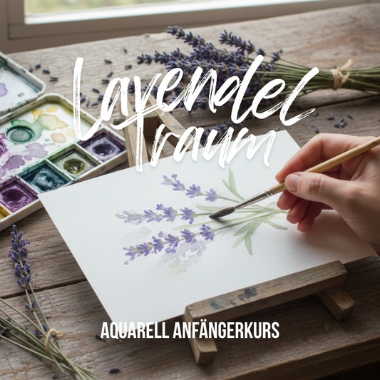 28.08.2026 Anfängerkurs Aquarellmalerei - "Traum von Lavendel"